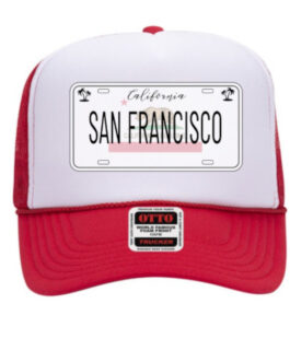 "California License Plate" Graphic Foam Trucker Cap