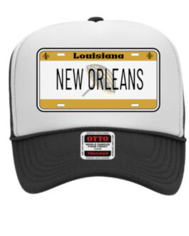 "Louisiana License Plate" Graphic Foam Trucker Cap