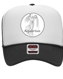 "Zodiac - Aquarius" Graphic Foam Trucker Cap