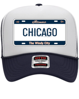 "Illinois License Plate - Chicago" Graphic Foam Trucker Cap