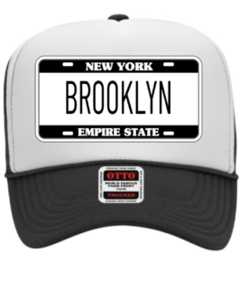 “New York License Plate – Brooklyn v2” Graphic Foam Trucker Cap
