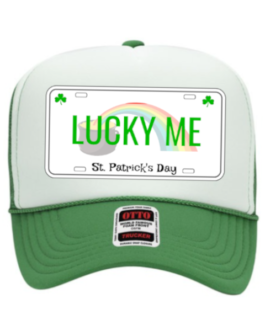 “Lucky Me License Plate” – St. Patrick’s Day Cap